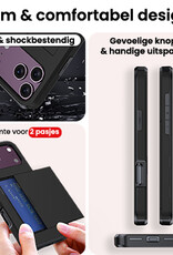 NoXx NoXx iPhone 18 Pro Max Hoesje Pashouder Hard - Zwart