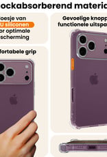 Nomfy Nomfy iPhone 18 Pro Hoesje Shockproof Met 2x Screenprotector Met Dichte Notch