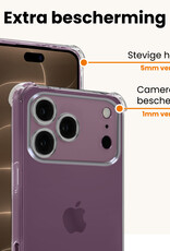 Nomfy Nomfy iPhone 18 Pro Max Hoesje Shockproof - Transparant - 2 PACK