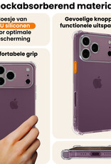 Nomfy Nomfy iPhone 18 Pro Max Hoesje Shockproof - Transparant - 2 PACK