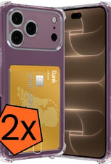 Nomfy Nomfy iPhone 18 Pro Hoesje Pashouder - 2 PACK