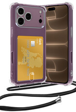 Nomfy Nomfy iPhone 18 Pro Hoesje Pashouder met Koord