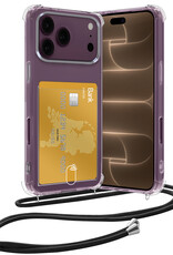 Nomfy Nomfy iPhone 18 Pro Max Hoesje Pashouder met Koord