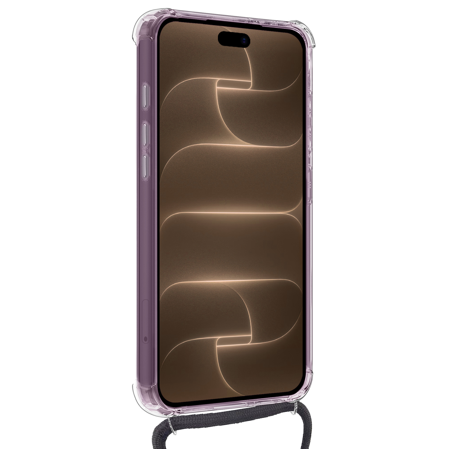 Nomfy Nomfy iPhone 18 Pro Max Hoesje Pashouder met Koord