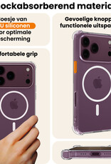 Nomfy Nomfy iPhone 18 Pro Max Magsafe Hoesje Transparant Met 2x Screenprotector