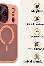 Nomfy Nomfy iPhone 18 Pro Magsafe Hoesje - Perzik - 2 PACK