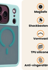 Nomfy Nomfy iPhone 18 Pro Magsafe Hoesje Lichtblauw Met Screenprotector