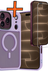 Nomfy Nomfy iPhone 18 Pro Magsafe Hoesje Lila Met Screenprotector