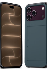 Nomfy Nomfy iPhone 18 Pro Max Hoesje Pashouder Hard - Donker Blauw