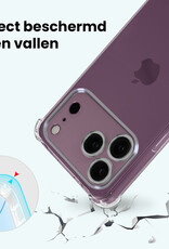 Forterra Forterra iPhone 18 Pro Hoesje Shockproof Met 2x Screenprotector Met Dichte Notch