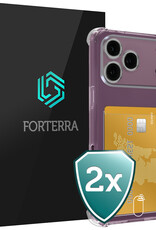 Forterra Forterra iPhone 18 Pro Hoesje Pashouder - 2 PACK