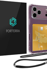 Forterra Forterra iPhone 18 Pro Hoesje Pashouder met Koord