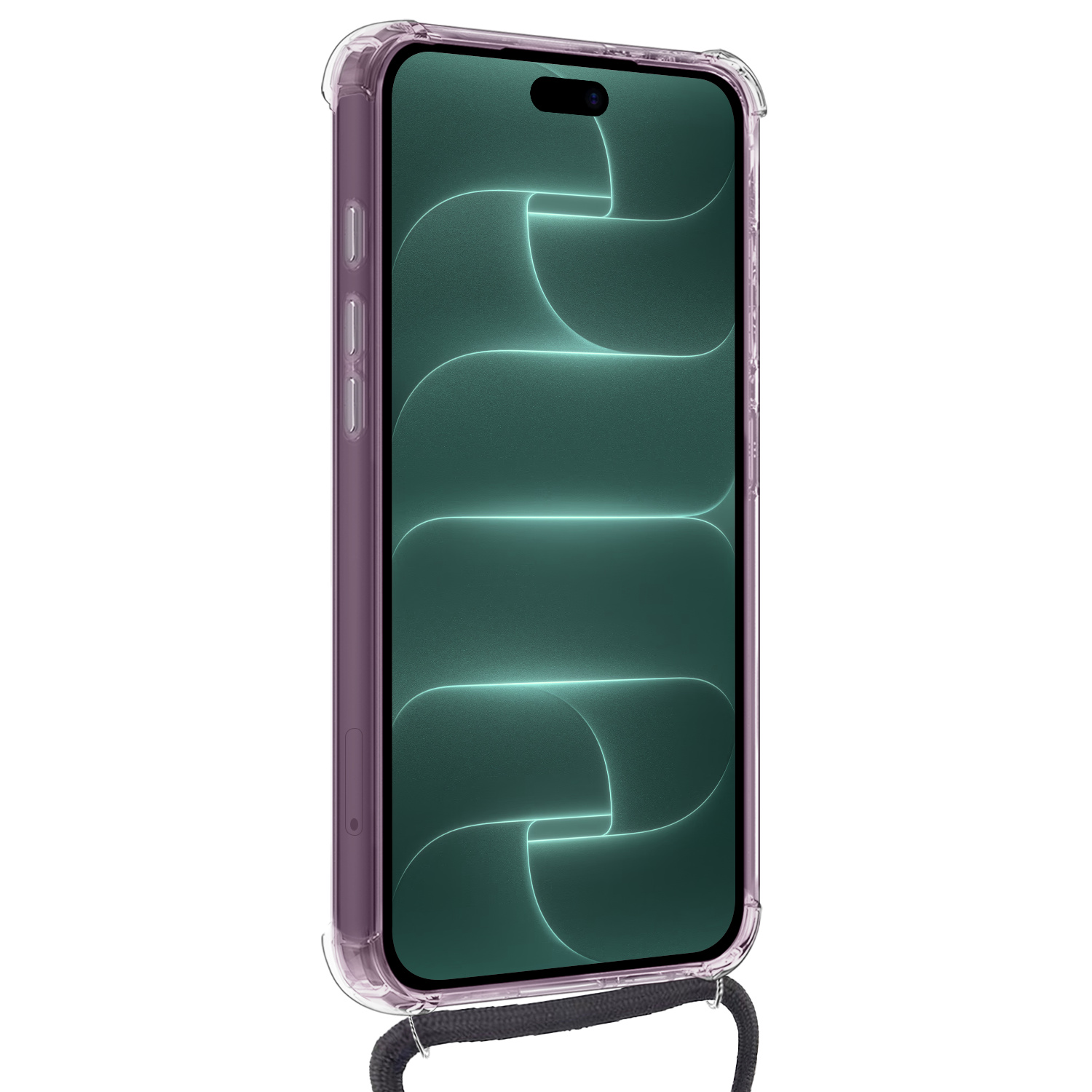 Forterra Forterra iPhone 18 Pro Hoesje Pashouder met Koord Met 2x Screenprotector