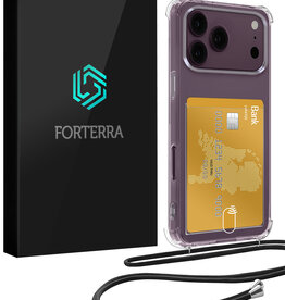 Forterra Forterra iPhone 18 Pro Max Hoesje Pashouder met Koord