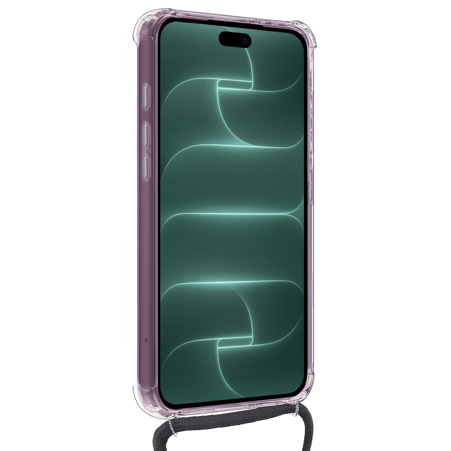 Forterra Forterra iPhone 18 Pro Max Hoesje Pashouder met Koord Met 2x Screenprotector