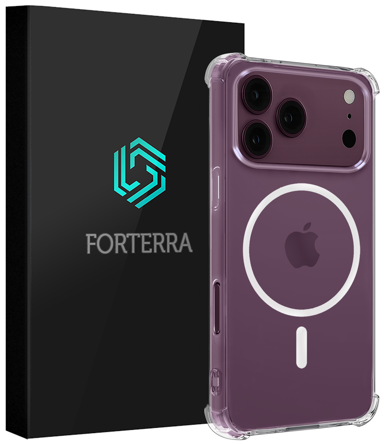 Forterra Forterra iPhone 18 Pro Magsafe Hoesje - Transparant