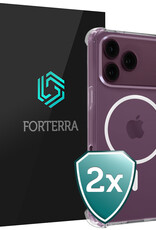 Forterra Forterra iPhone 18 Pro Max Magsafe Hoesje - Transparant - 2 PACK