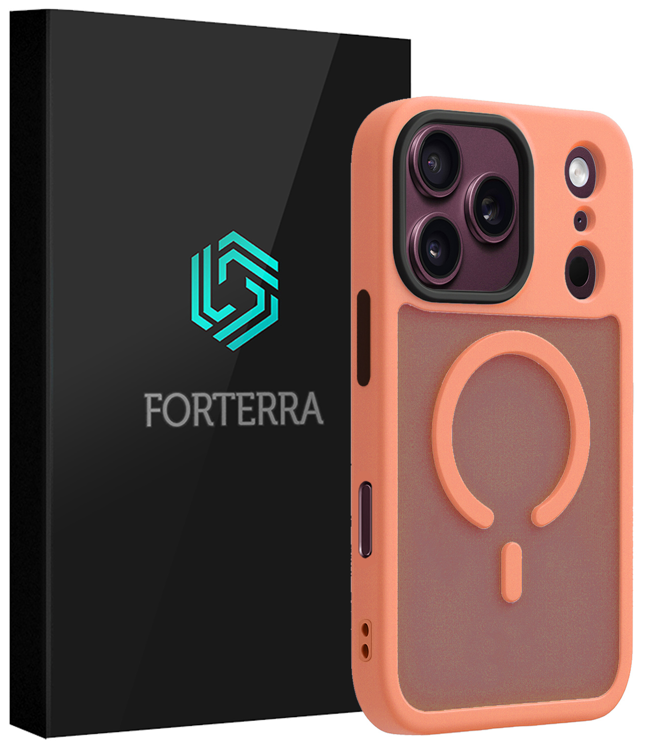 Forterra Forterra iPhone 18 Pro Magsafe Hoesje - Perzik