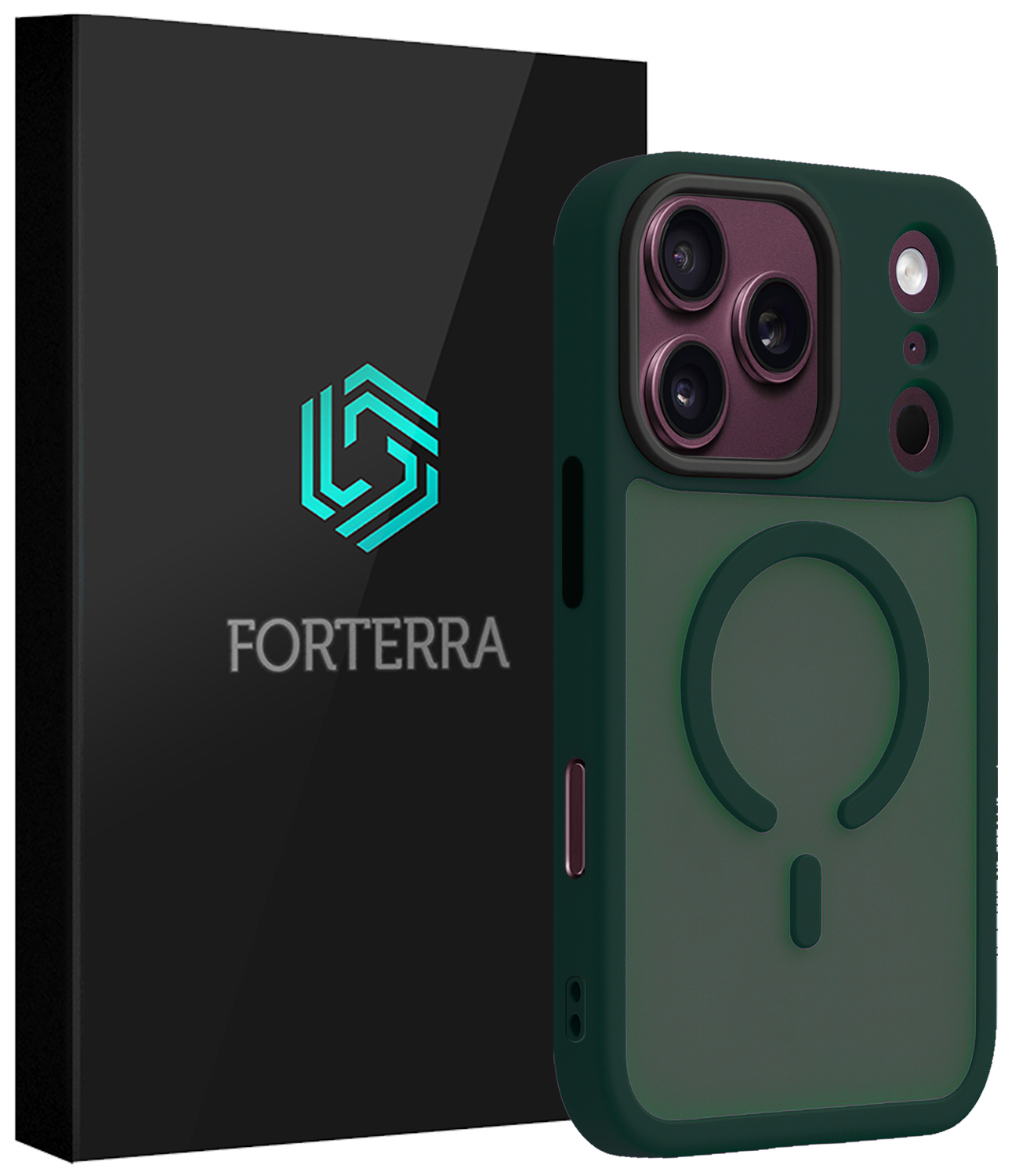 Forterra Forterra iPhone 18 Pro Max Magsafe Hoesje - Donkergroen