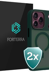 Forterra Forterra iPhone 18 Pro Max Magsafe Hoesje - Donkergroen - 2 PACK