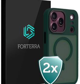 Forterra Forterra iPhone 18 Pro Max Magsafe Hoesje - Donkergroen - 2 PACK