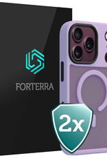 Forterra Forterra iPhone 18 Pro Max Magsafe Hoesje - Lila - 2 PACK