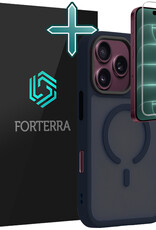 Forterra Forterra iPhone 18 Pro Max Magsafe Hoesje Donkerblauw Met Screenprotector