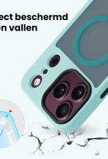 Forterra Forterra iPhone 18 Pro Max Magsafe Hoesje Lichtblauw Met Screenprotector
