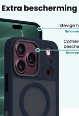 Forterra Forterra iPhone 18 Pro Max Magsafe Hoesje Donkerblauw Met 2x Screenprotector
