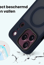 Forterra Forterra iPhone 18 Pro Max Magsafe Hoesje Donkerblauw Met 2x Screenprotector