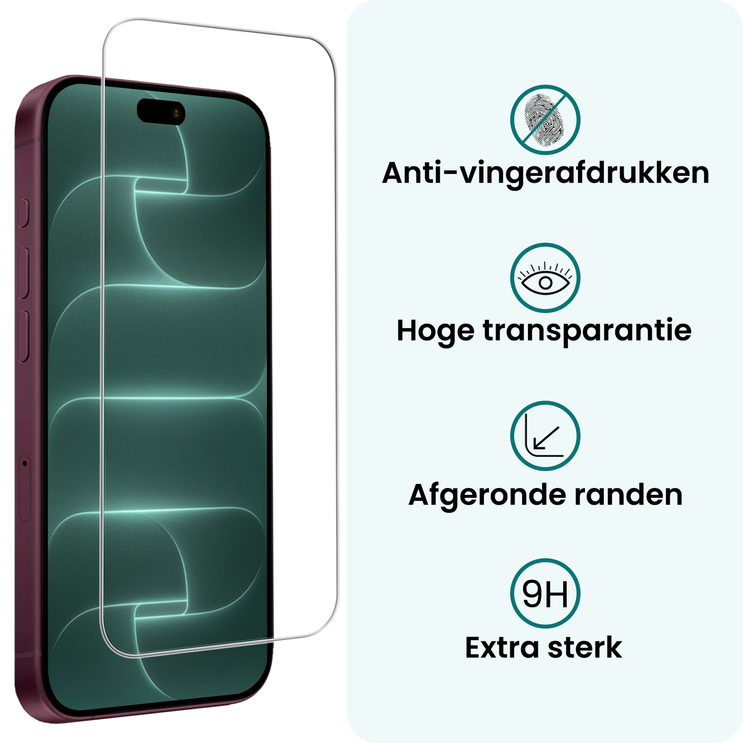 Forterra Forterra iPhone 18 Pro Magsafe Hoesje Donkerblauw Met Screenprotector