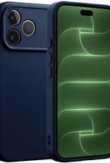 BASEY. BASEY. iPhone 18 Pro Hoesje Siliconen - Donkerblauw