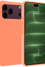 BASEY. BASEY. iPhone 18 Pro Hoesje Siliconen - Perzik