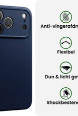 BASEY. BASEY. iPhone 18 Pro Hoesje Siliconen - Donkerblauw - 2 PACK