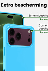 BASEY. BASEY. iPhone 18 Pro Hoesje Siliconen - Lichtblauw - 2 PACK