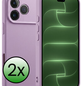 BASEY. BASEY. iPhone 18 Pro Hoesje Siliconen - Lila - 2 PACK