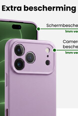 BASEY. BASEY. iPhone 18 Pro Hoesje Siliconen - Lila - 2 PACK