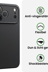 BASEY. BASEY. iPhone 18 Pro Hoesje Siliconen - Zwart - 2 PACK