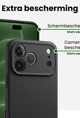 BASEY. BASEY. iPhone 18 Pro Hoesje Siliconen - Zwart - 2 PACK