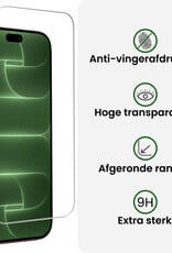 BASEY. BASEY. iPhone 18 Pro Hoesje Siliconen Met Screenprotector Met Dichte Notch - Lichtblauw