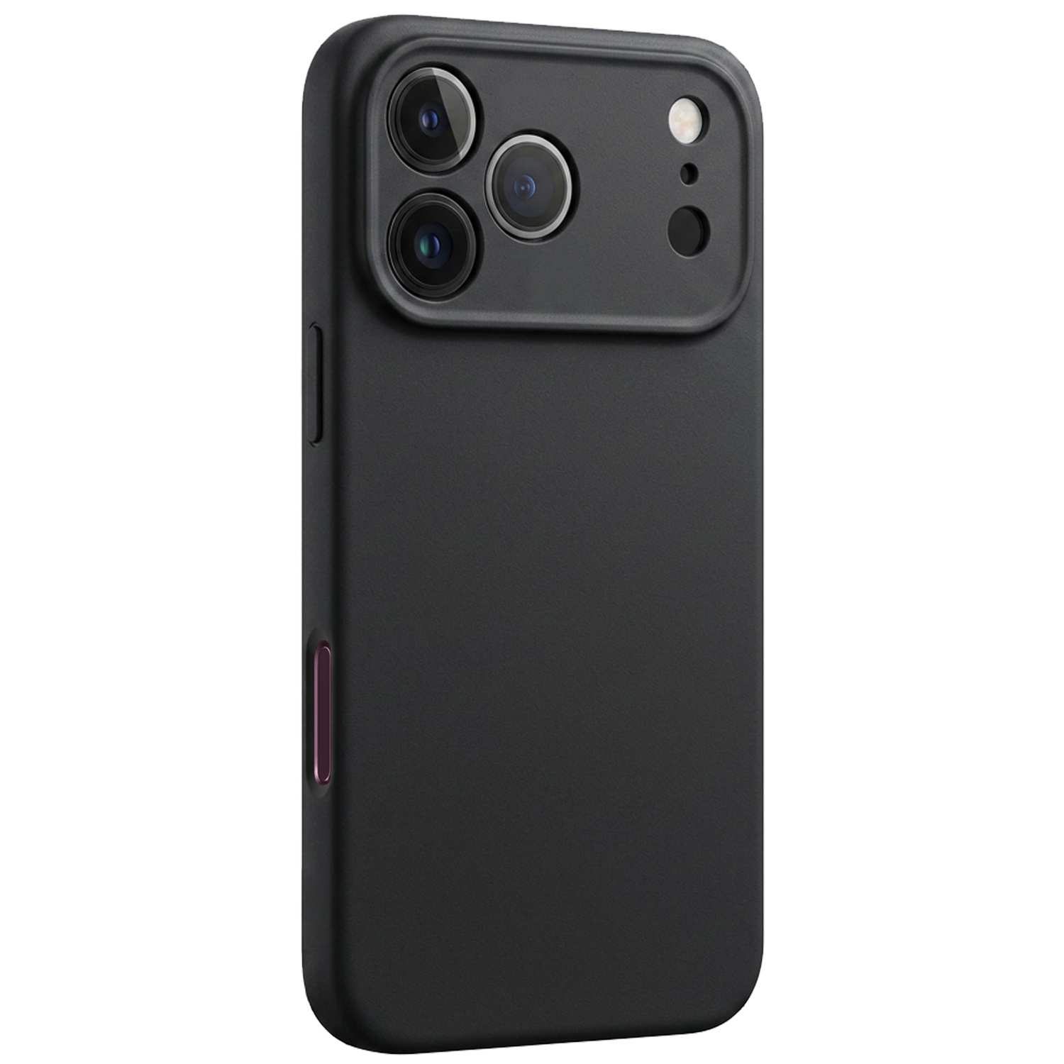 BASEY. BASEY. iPhone 18 Pro Hoesje Siliconen Met Screenprotector Met Dichte Notch - Zwart