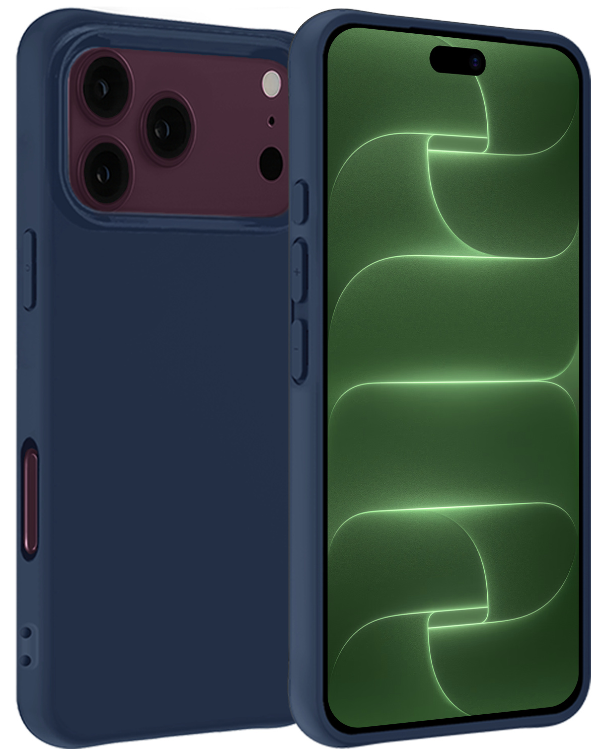BASEY. BASEY. iPhone 18 Pro Max Hoesje Siliconen - Donkerblauw