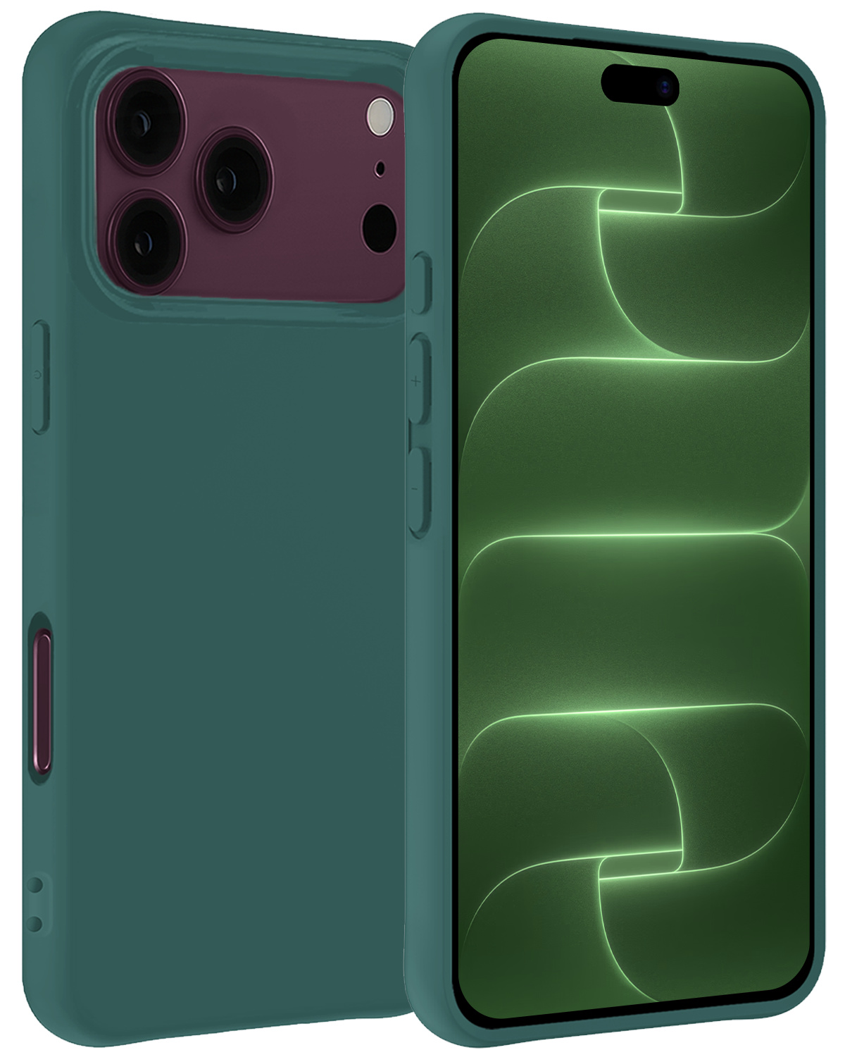 BASEY. BASEY. iPhone 18 Pro Max Hoesje Siliconen - Donkergroen