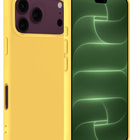 BASEY. BASEY. iPhone 18 Pro Max Hoesje Siliconen - Geel