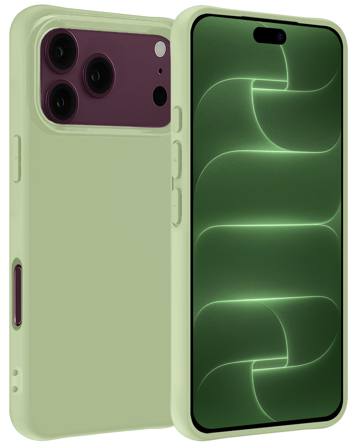 BASEY. BASEY. iPhone 18 Pro Max Hoesje Siliconen - Groen