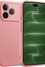 BASEY. BASEY. iPhone 18 Pro Max Hoesje Siliconen - Lichtroze