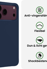BASEY. BASEY. iPhone 18 Pro Max Hoesje Siliconen - Donkerblauw - 2 PACK