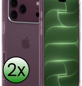 BASEY. BASEY. iPhone 18 Pro Max Hoesje Siliconen - Transparant - 2 PACK