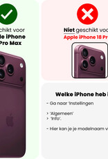 BASEY. BASEY. iPhone 18 Pro Max Hoesje Siliconen Met Screenprotector Met Dichte Notch - Wit