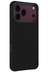BASEY. BASEY. iPhone 18 Pro Max Hoesje Siliconen Met Screenprotector Met Dichte Notch - Zwart